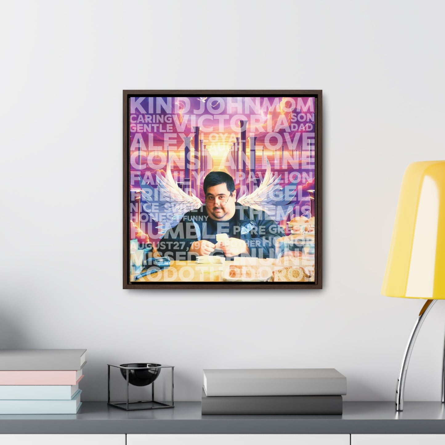 John - Gallery Canvas Wraps, Square Frame