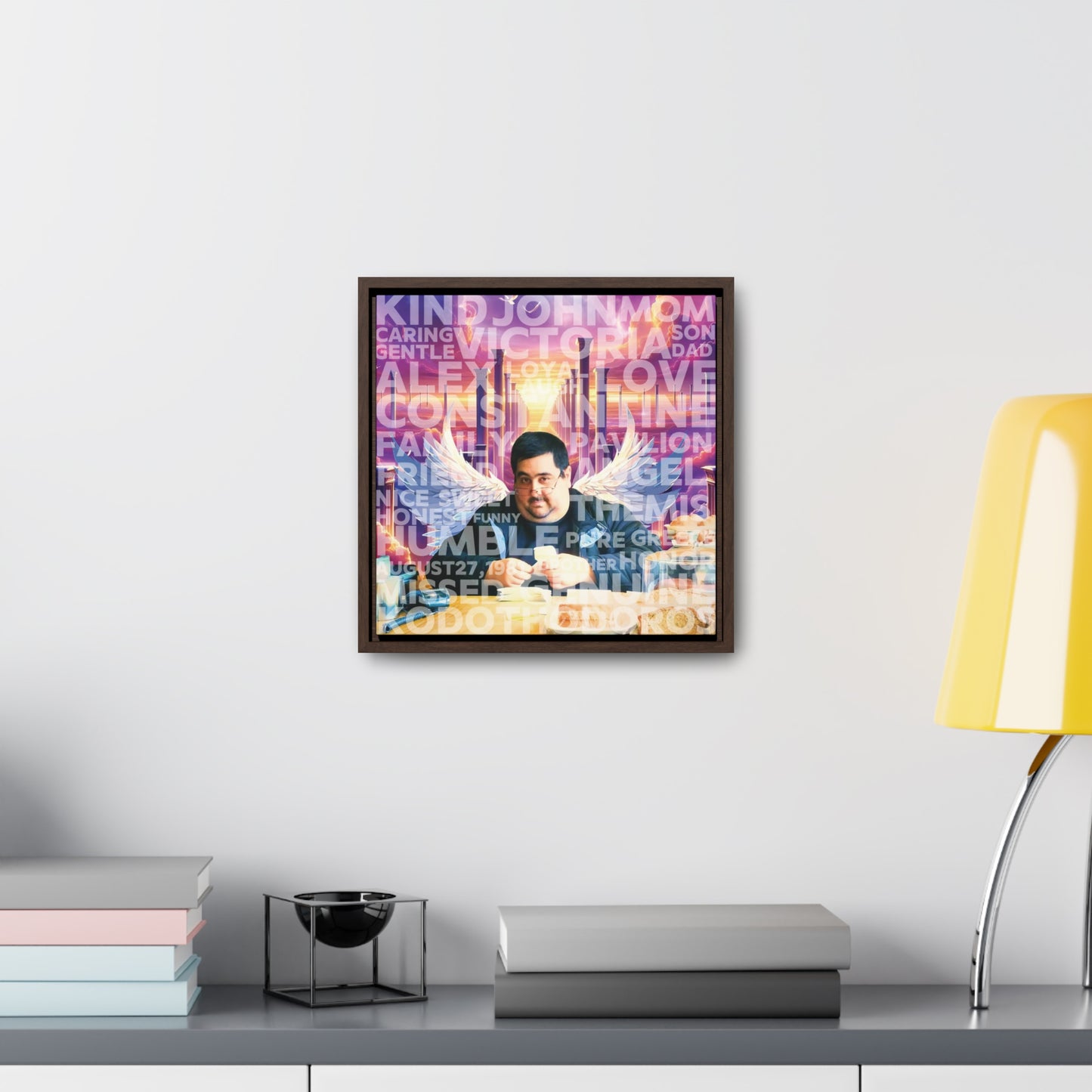 John - Gallery Canvas Wraps, Square Frame