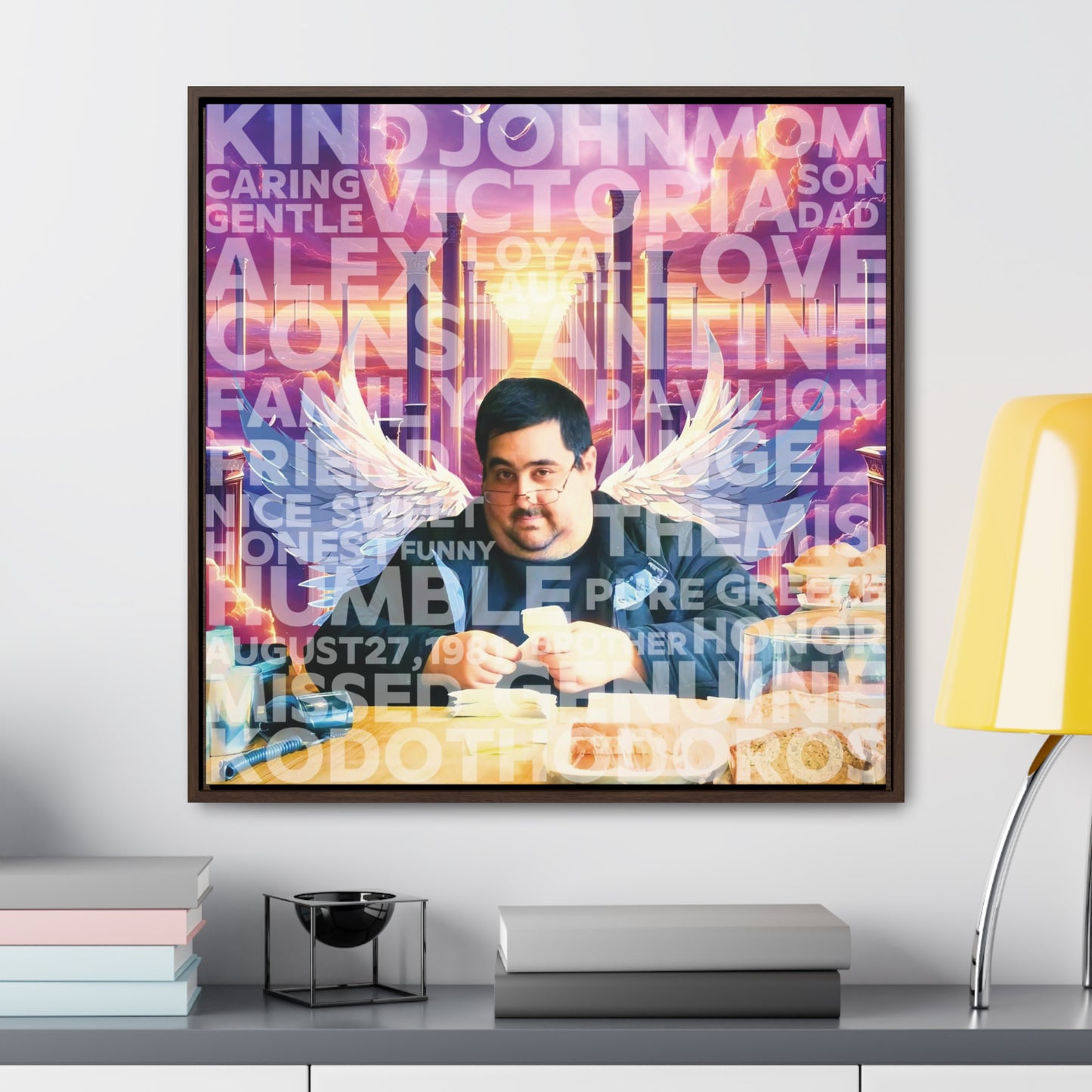 John - Gallery Canvas Wraps, Square Frame