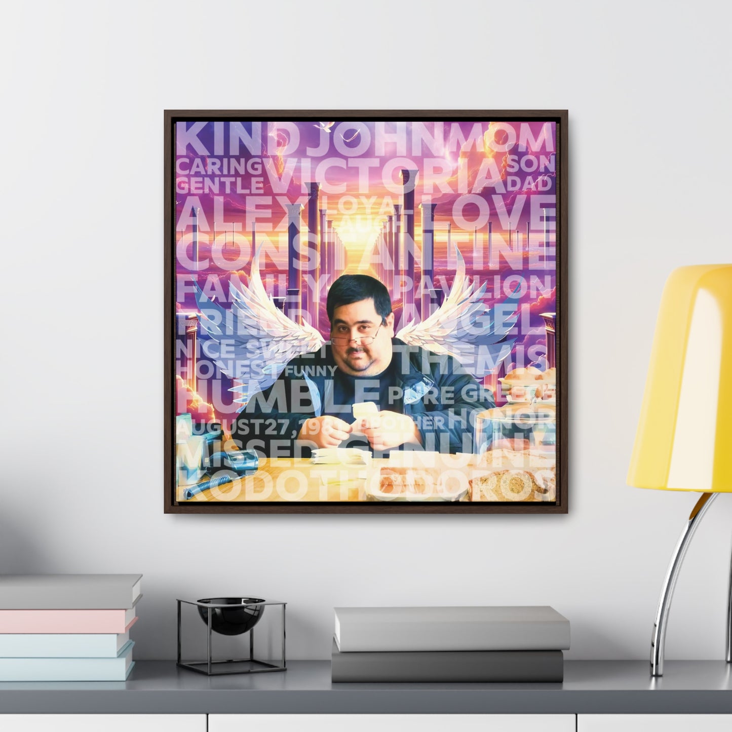 John - Gallery Canvas Wraps, Square Frame