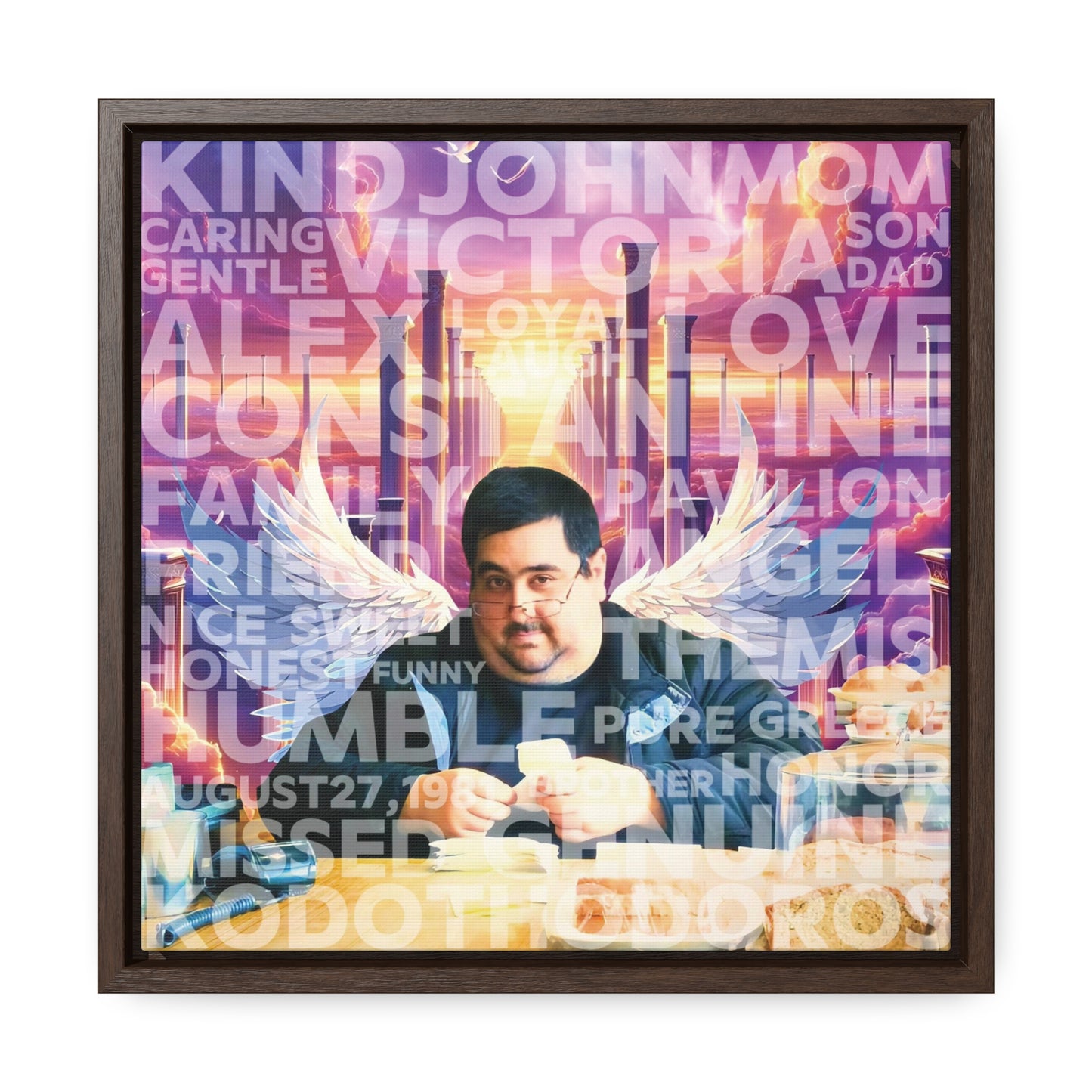John - Gallery Canvas Wraps, Square Frame