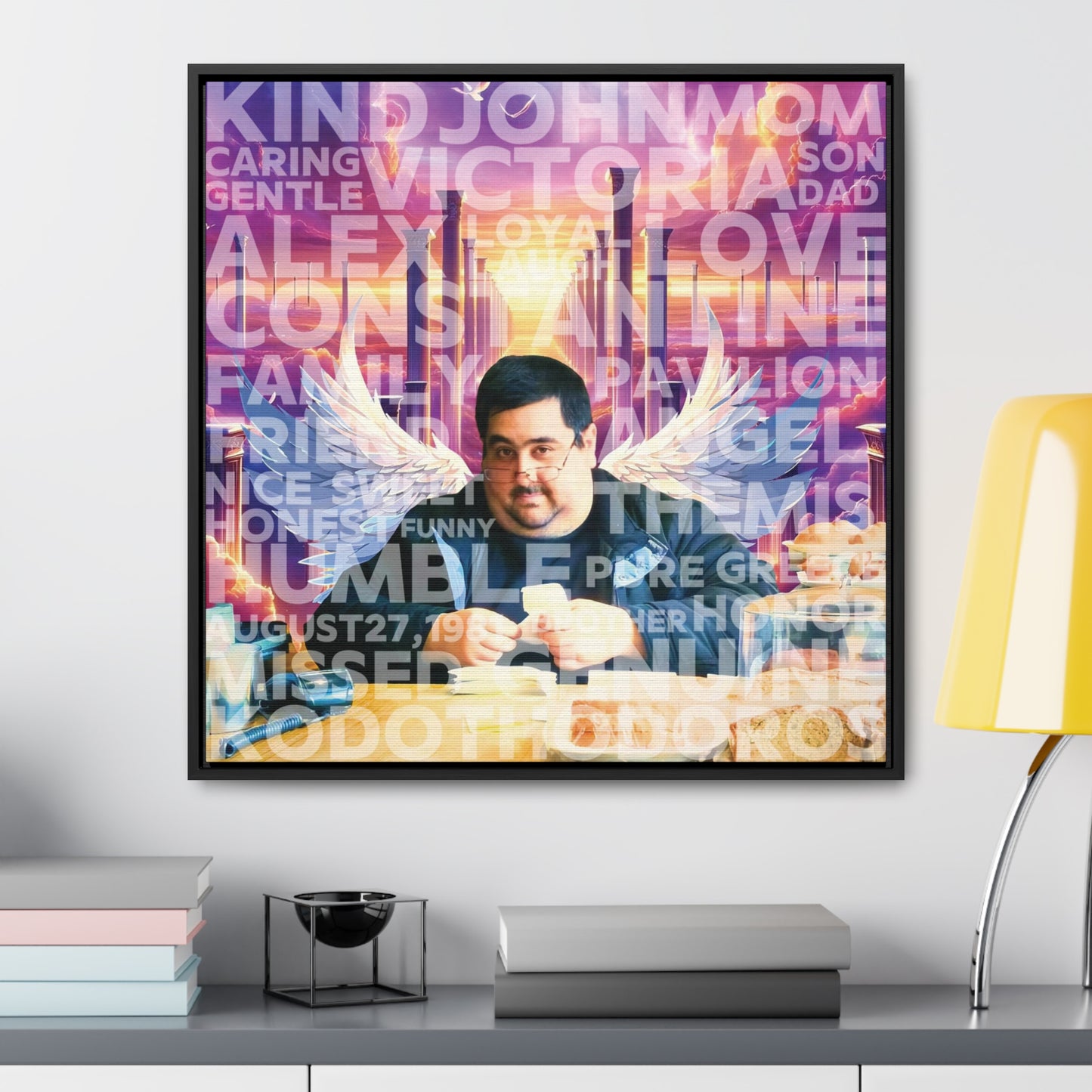 John - Gallery Canvas Wraps, Square Frame