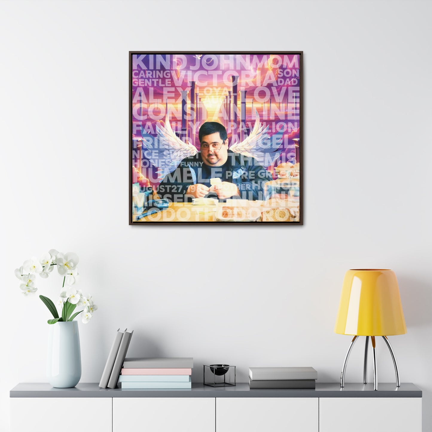 John - Gallery Canvas Wraps, Square Frame