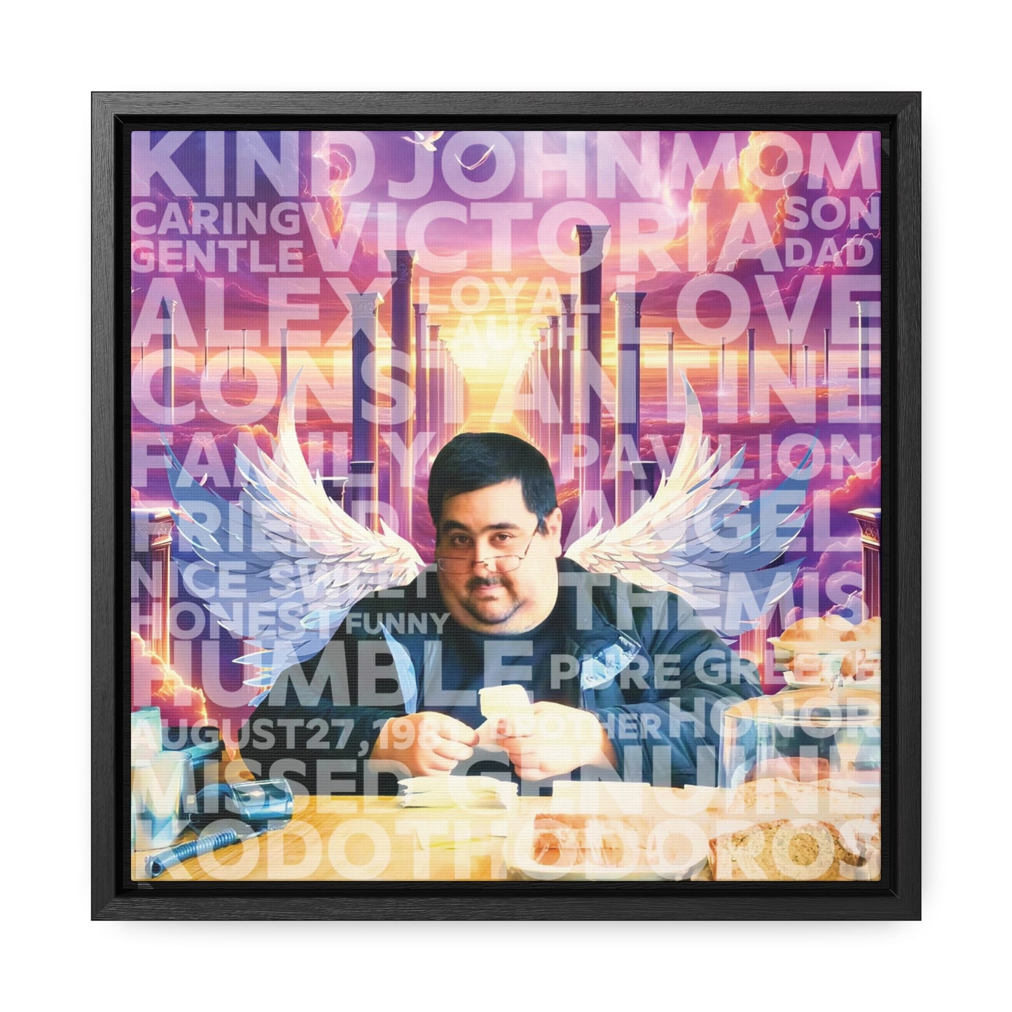 John - Gallery Canvas Wraps, Square Frame