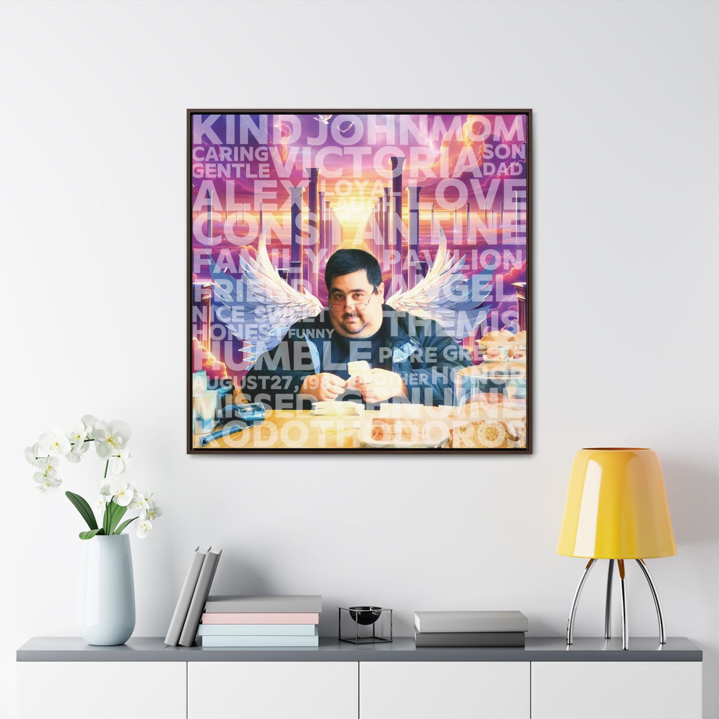 John - Gallery Canvas Wraps, Square Frame