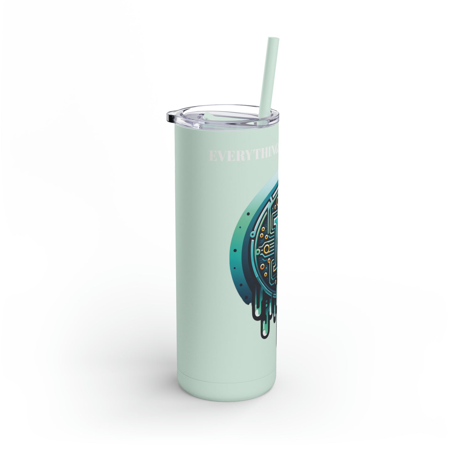 CRYPTO DRIP - 1.6 - Skinny Matte Tumbler, 20oz