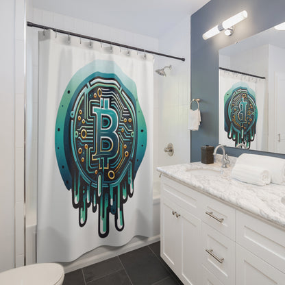 CRYPTO DRIP COLLECTION - 1.9 - Shower Curtains