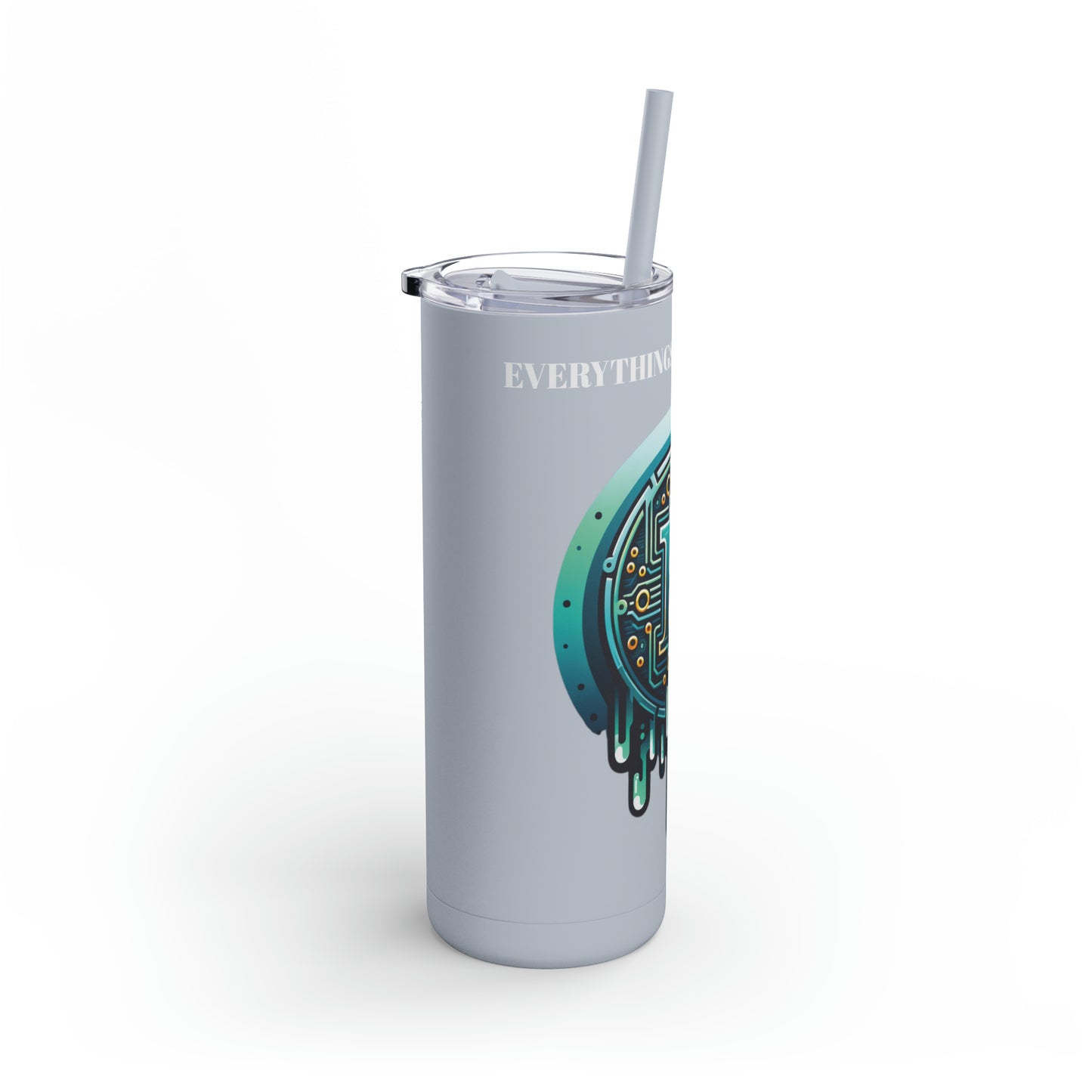 CRYPTO DRIP - 1.6 - Skinny Matte Tumbler, 20oz