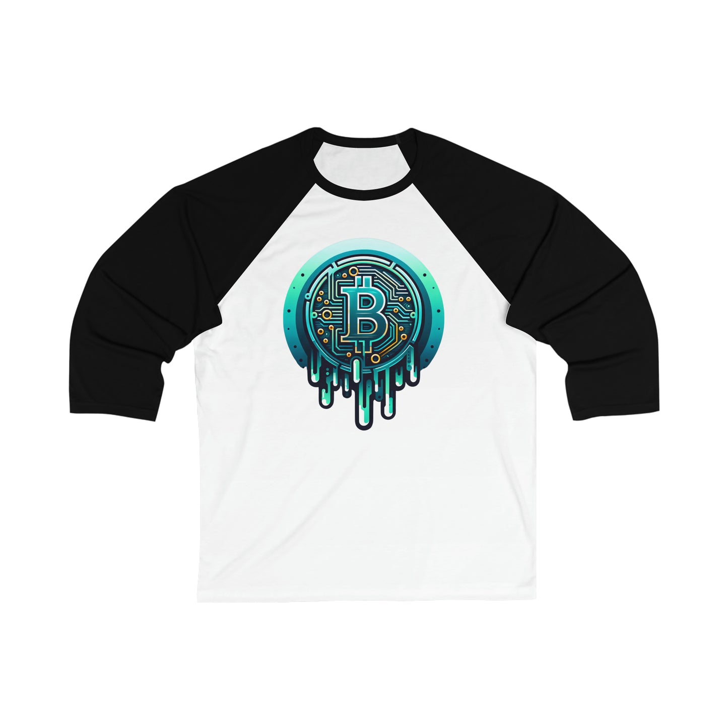 CRYPTO DRIP COLLECTION - 0.7 - Unisex 3\4 Sleeve Baseball Tee