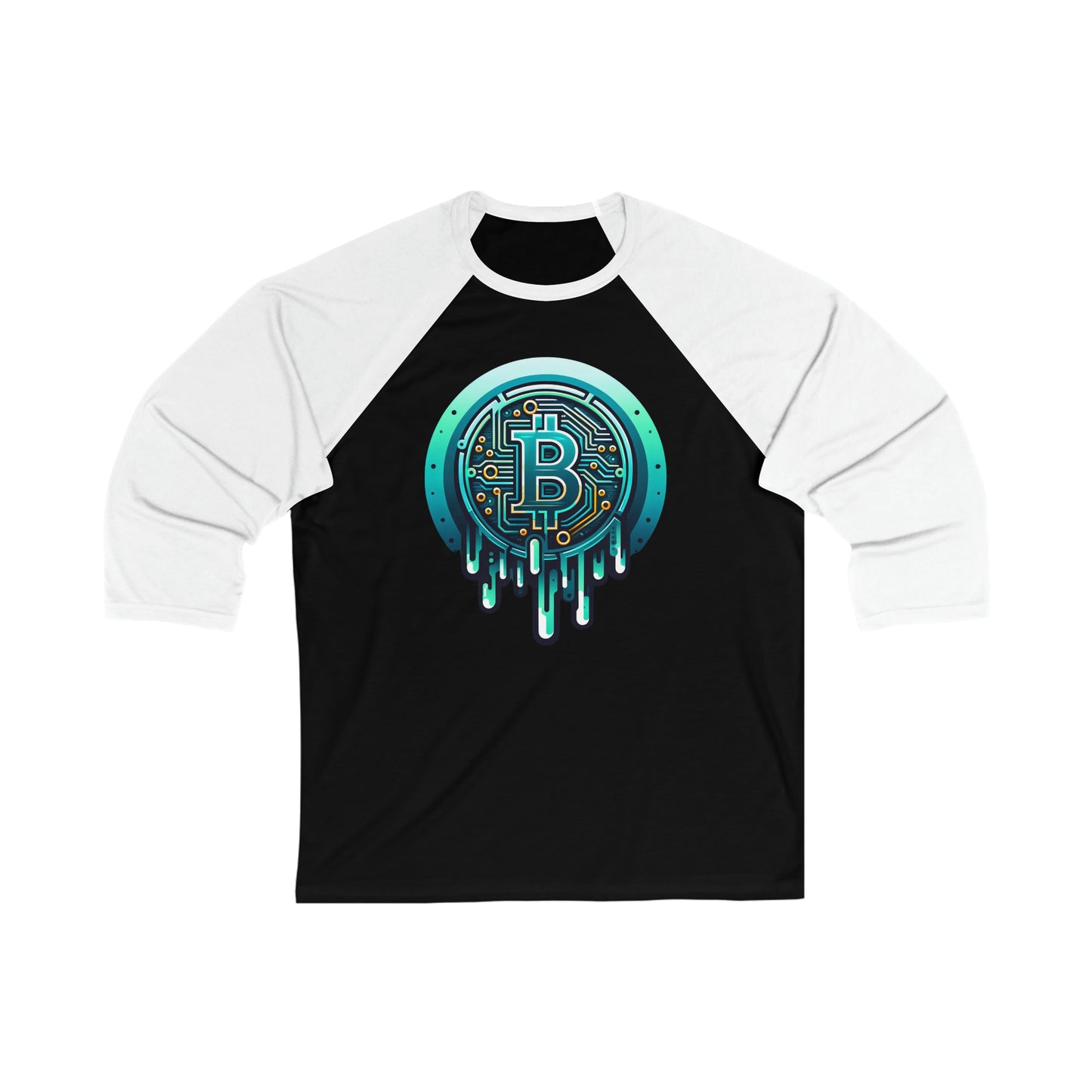 CRYPTO DRIP COLLECTION - 0.7 - Unisex 3\4 Sleeve Baseball Tee