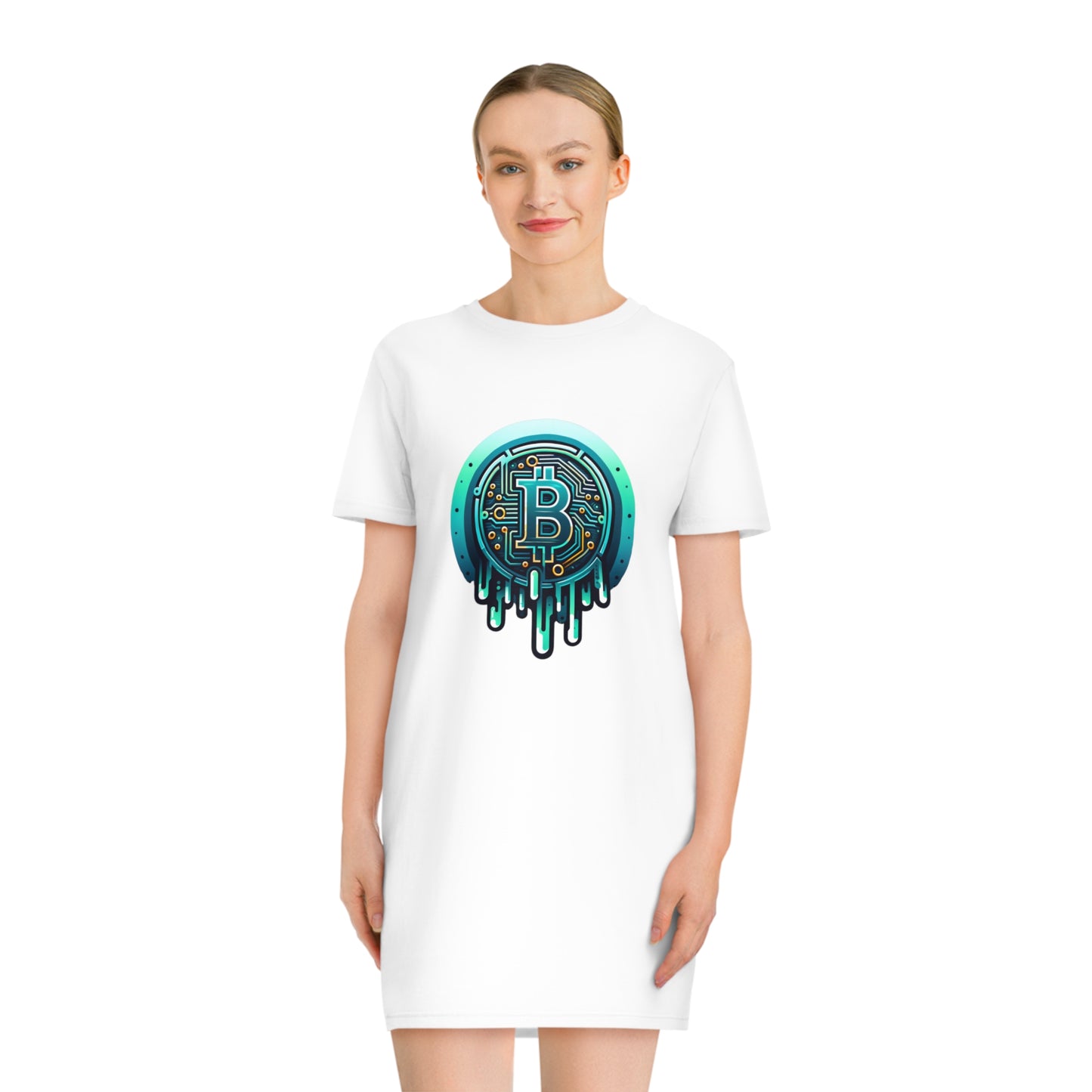 CRYPTO DRIP COLLECTION - 1.8 - Spinner T-Shirt Dress