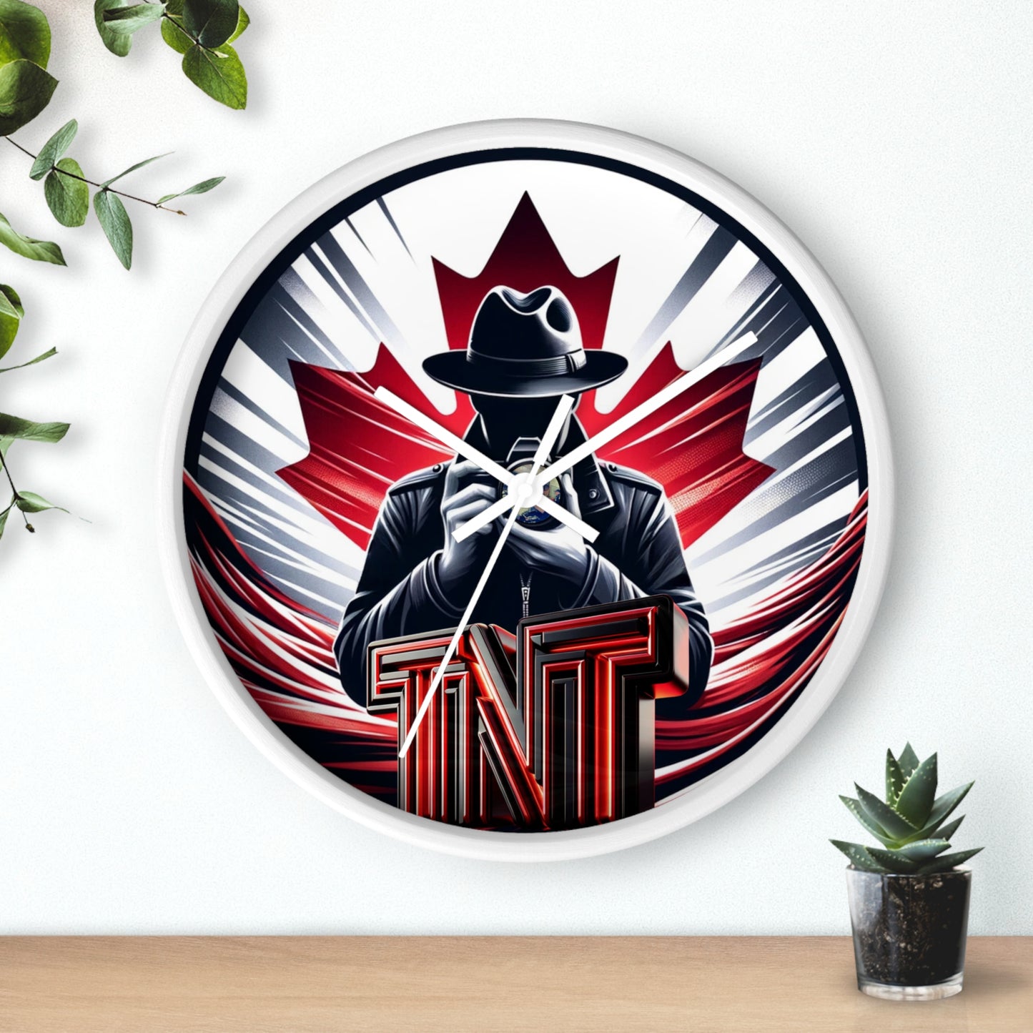 True North Transparency Wall Clock