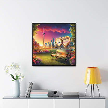 Customizable Love Canvas -  0.1 - Personalized Romantic Art for Couples - Square Frames