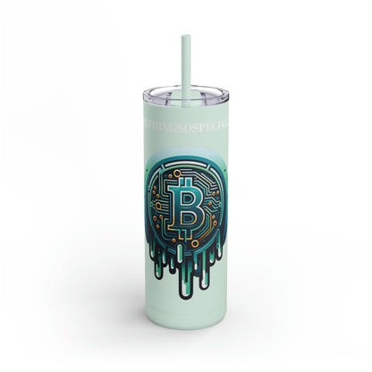 CRYPTO DRIP - 1.6 - Skinny Matte Tumbler, 20oz