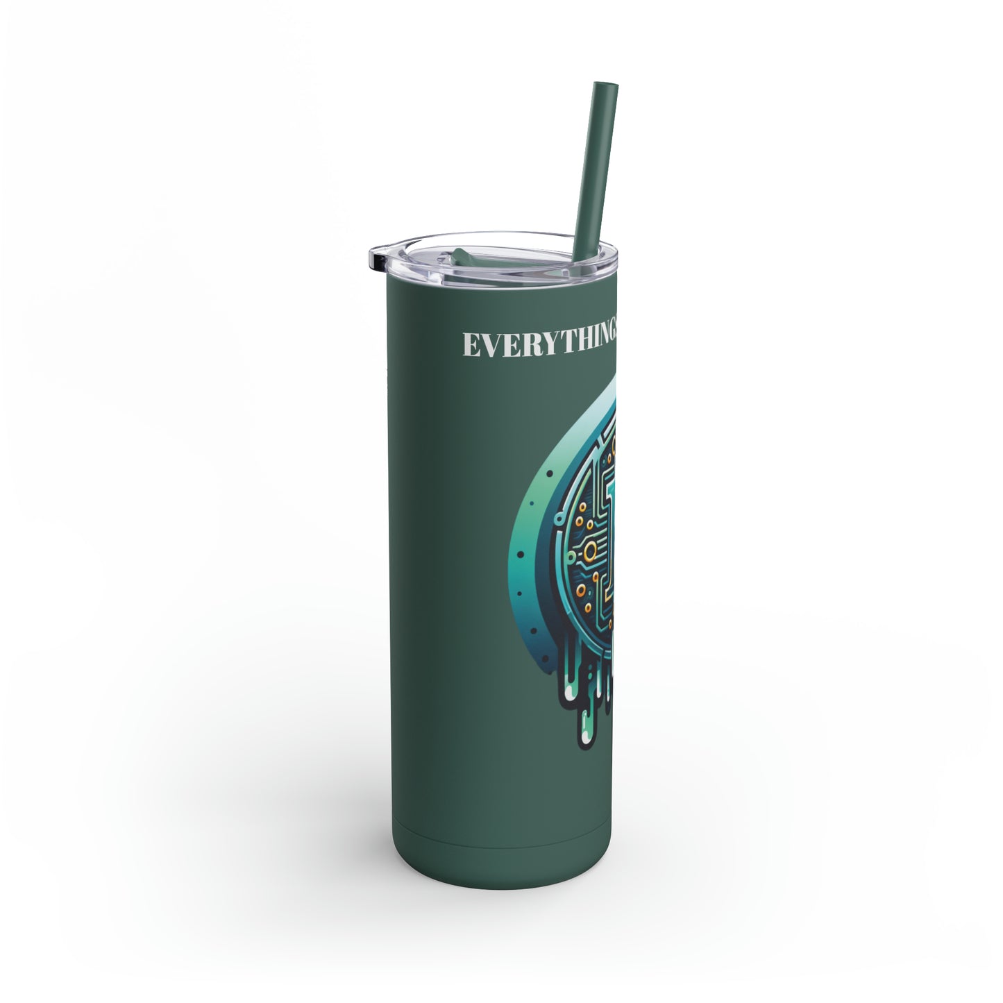 CRYPTO DRIP - 1.6 - Skinny Matte Tumbler, 20oz