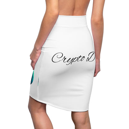 CRYPTO DRIP COLLECTION - 1.1 - Women's Pencil Skirt (AOP)