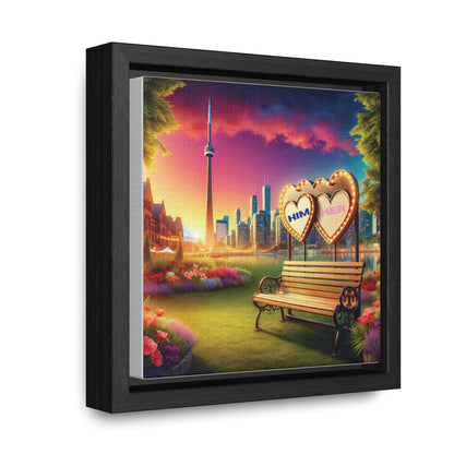 Customizable Love Canvas -  0.1 - Personalized Romantic Art for Couples - Square Frames