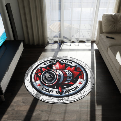 CANADA COP WATCH Round Rug