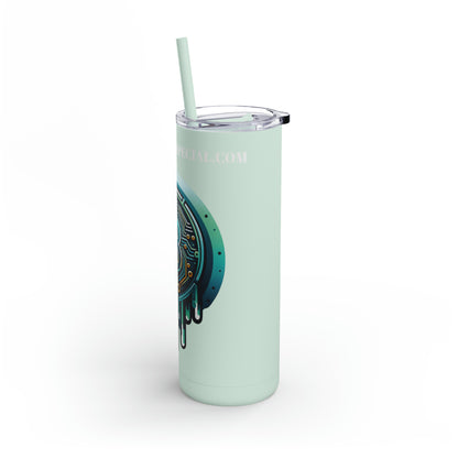 CRYPTO DRIP - 1.6 - Skinny Matte Tumbler, 20oz