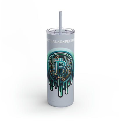 CRYPTO DRIP - 1.6 - Skinny Matte Tumbler, 20oz