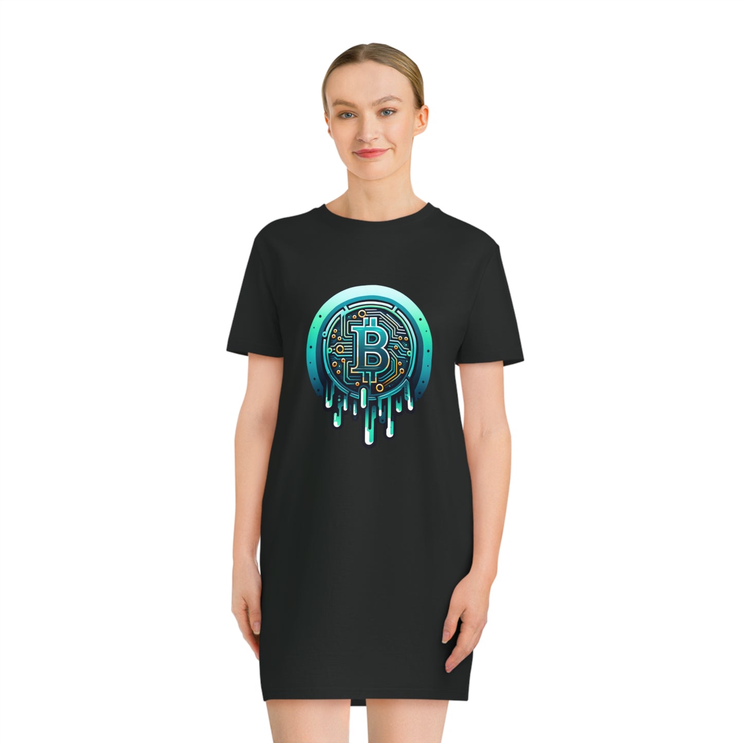 CRYPTO DRIP COLLECTION - 1.8 - Spinner T-Shirt Dress