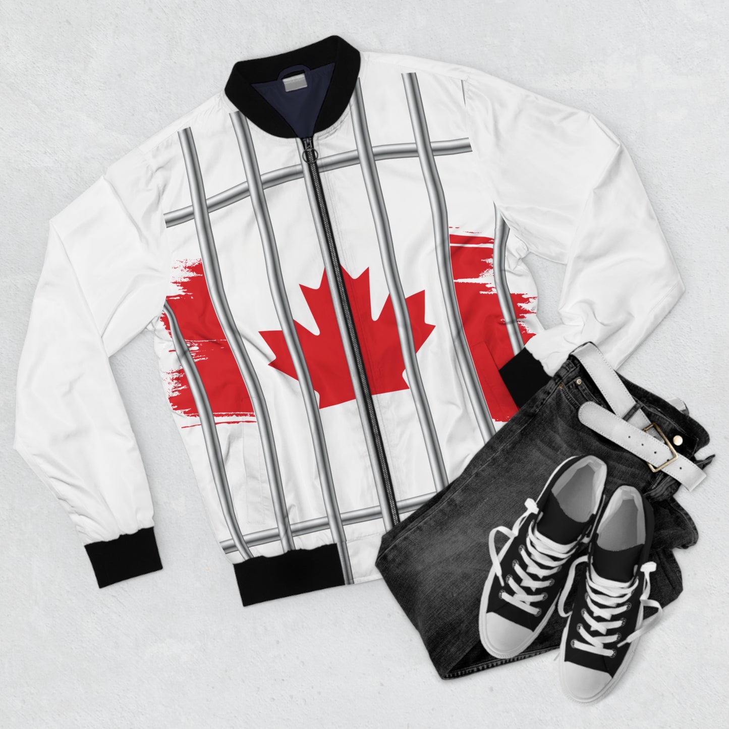 CCW Men's Bomber Jacket CANADA BEHIND BARS