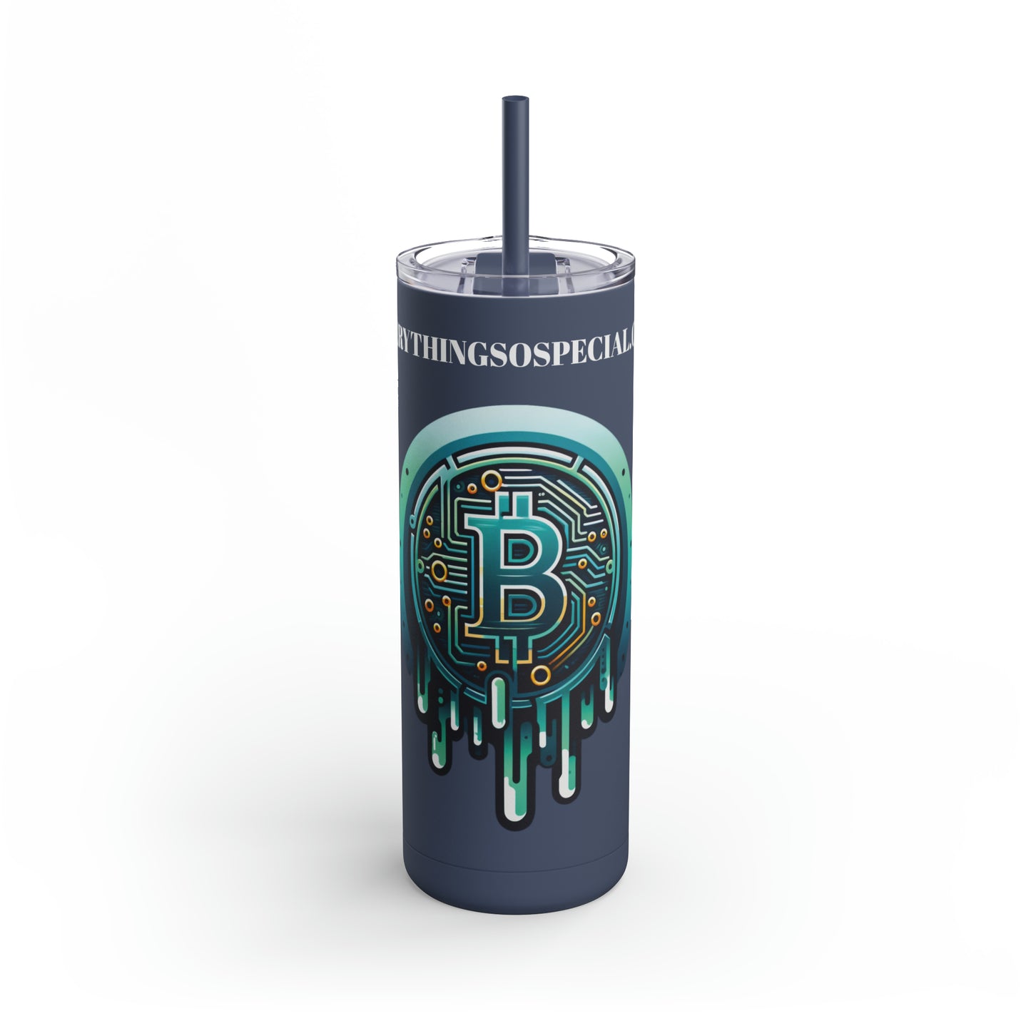 CRYPTO DRIP - 1.6 - Skinny Matte Tumbler, 20oz