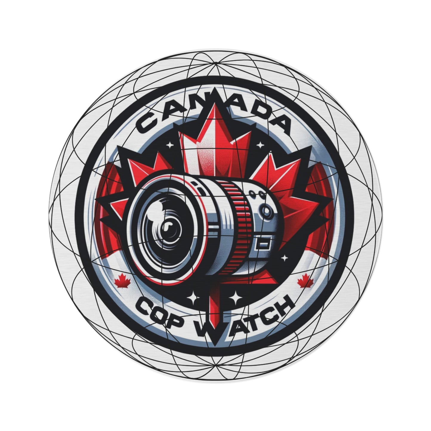 CANADA COP WATCH Round Rug