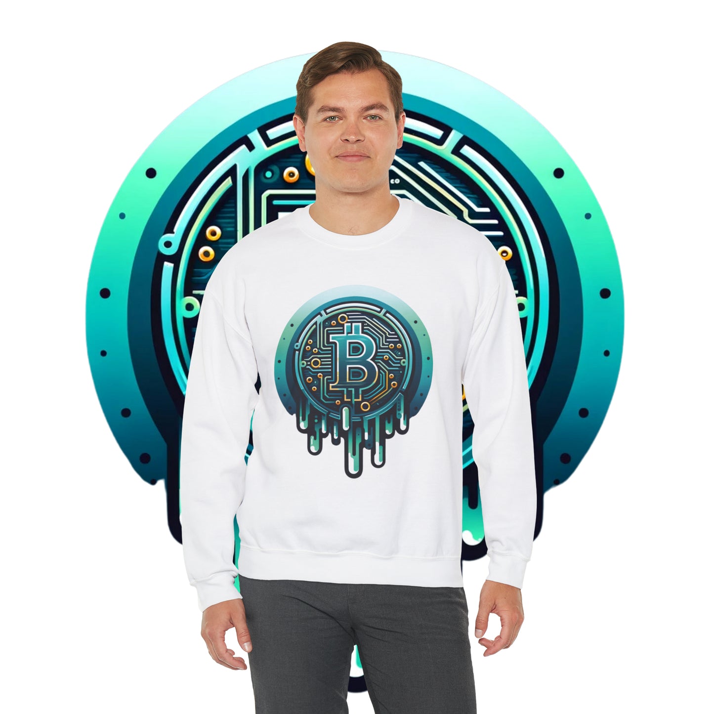 CRYPTO DRIP COLLECTION - 1.0 - Unisex Heavy Blend™ Crewneck Sweatshirt