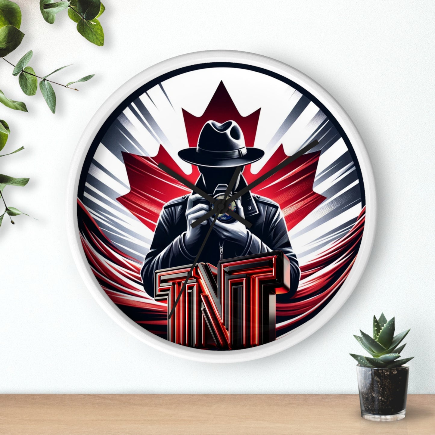 True North Transparency Wall Clock