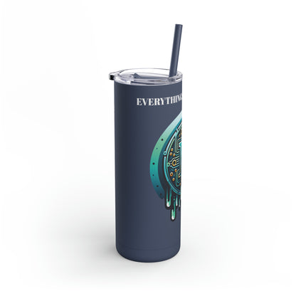 CRYPTO DRIP - 1.6 - Skinny Matte Tumbler, 20oz