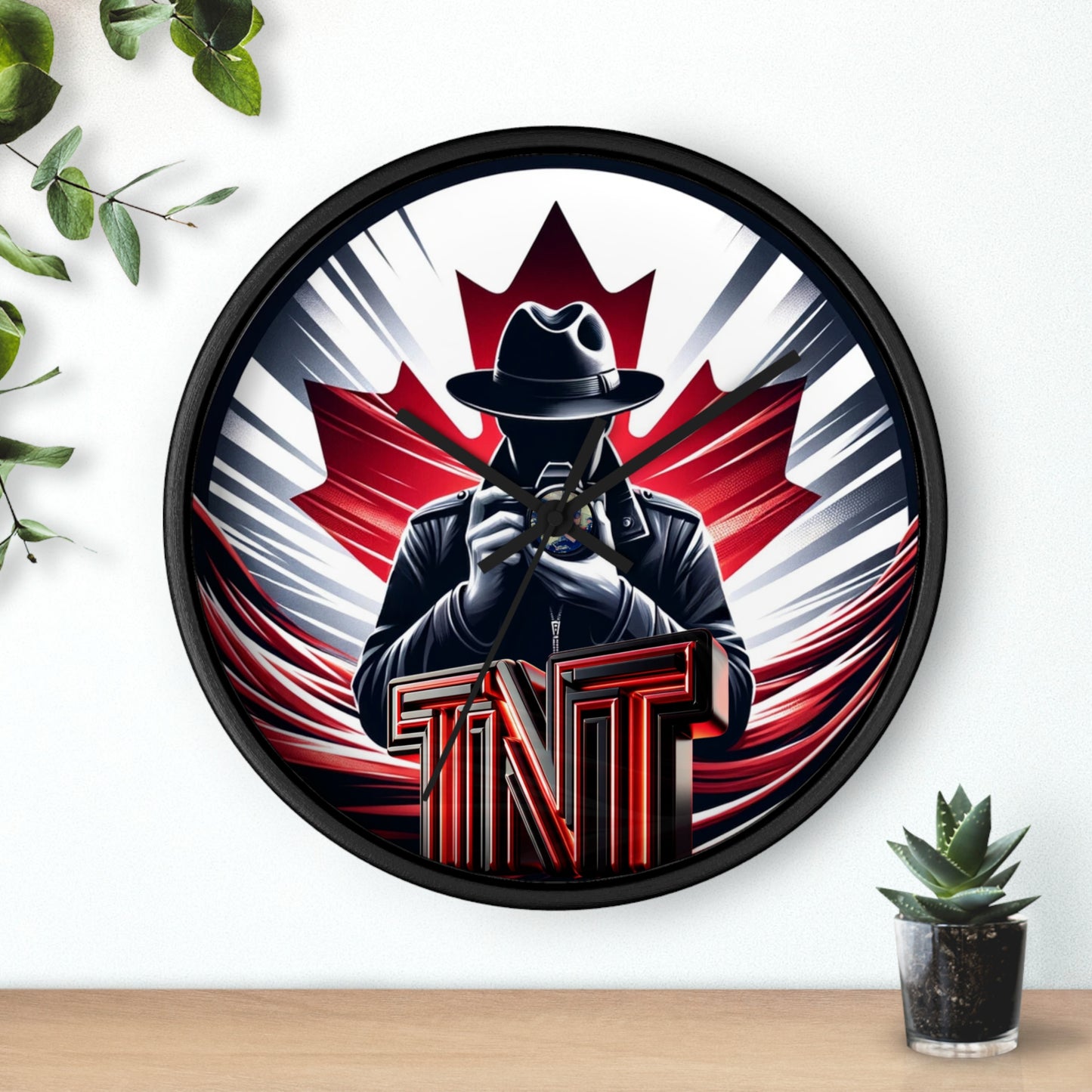 True North Transparency Wall Clock