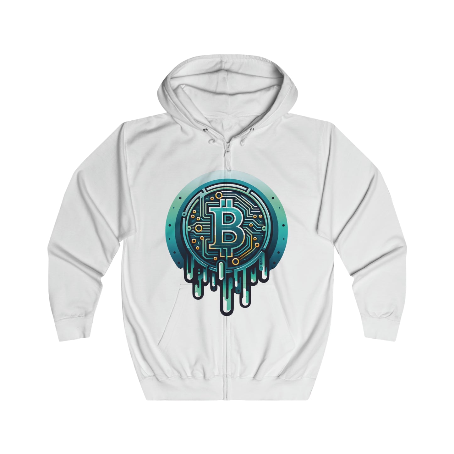 CRYPTO DRIP COLLECTION - 0.5 - Unisex Full Zip Hoodie