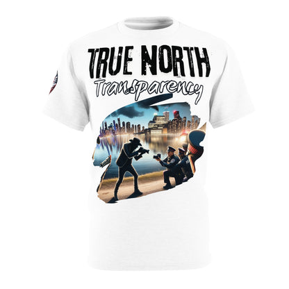 True North Transparency - Camera vs Cops - Unisex Cut & Sew Tee (AOP)